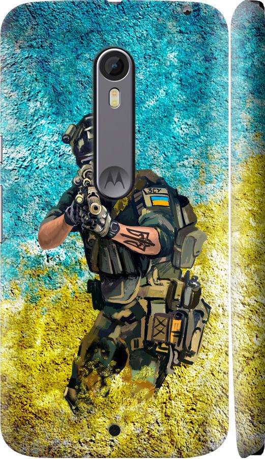 Чехол на Motorola Moto X Style Воин ЗСУ (5311c-455-42517)