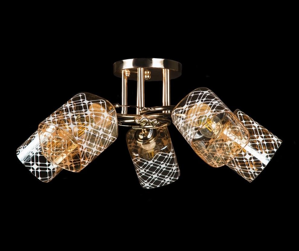 Люстра с плафонами Splendid Ray (L9646A/5 FGD)