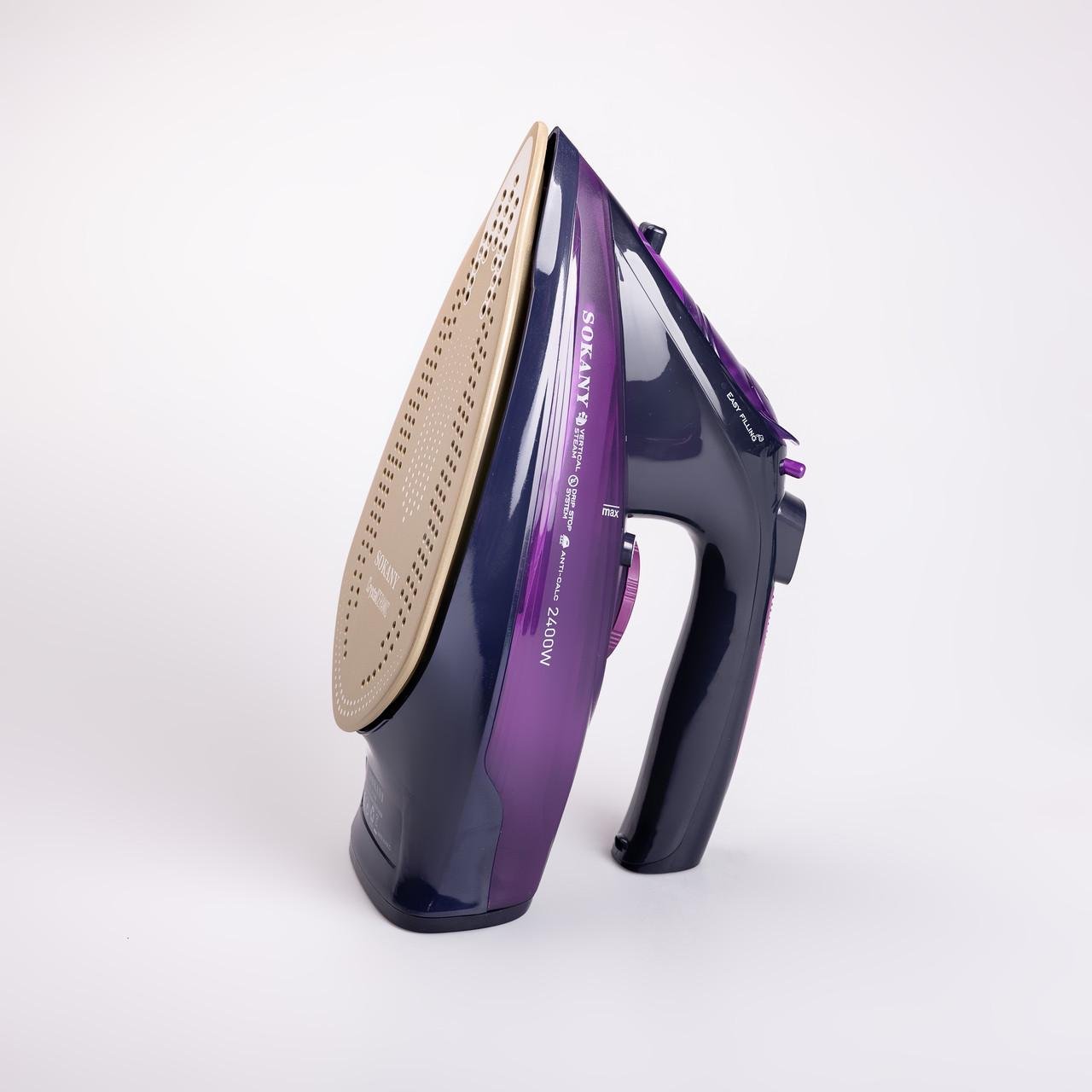 Утюг ручной паровой Sokany беспроводной для одежды 2400 Вт (5699) - фото 11