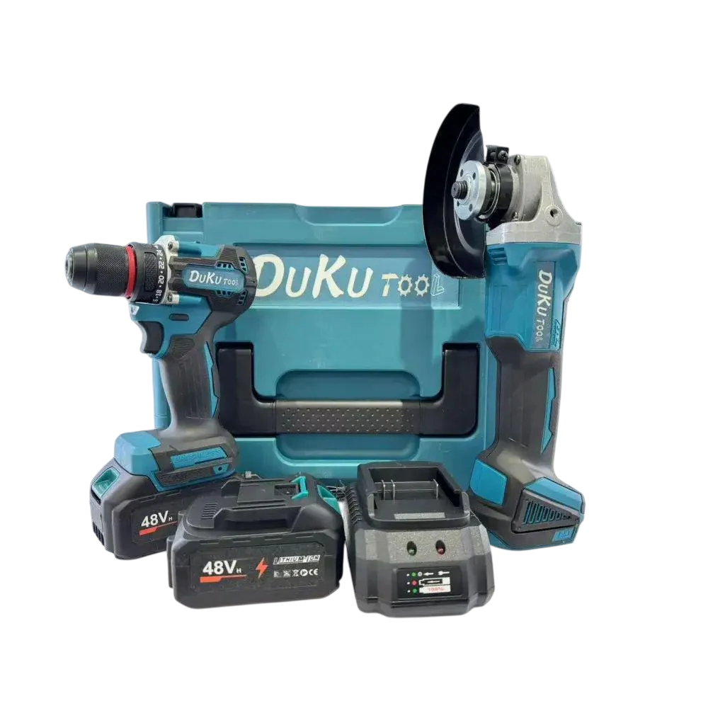 Набор электроинструментов DTW 488 и болгарка DGA506 PRO безщеточный Черно-синий