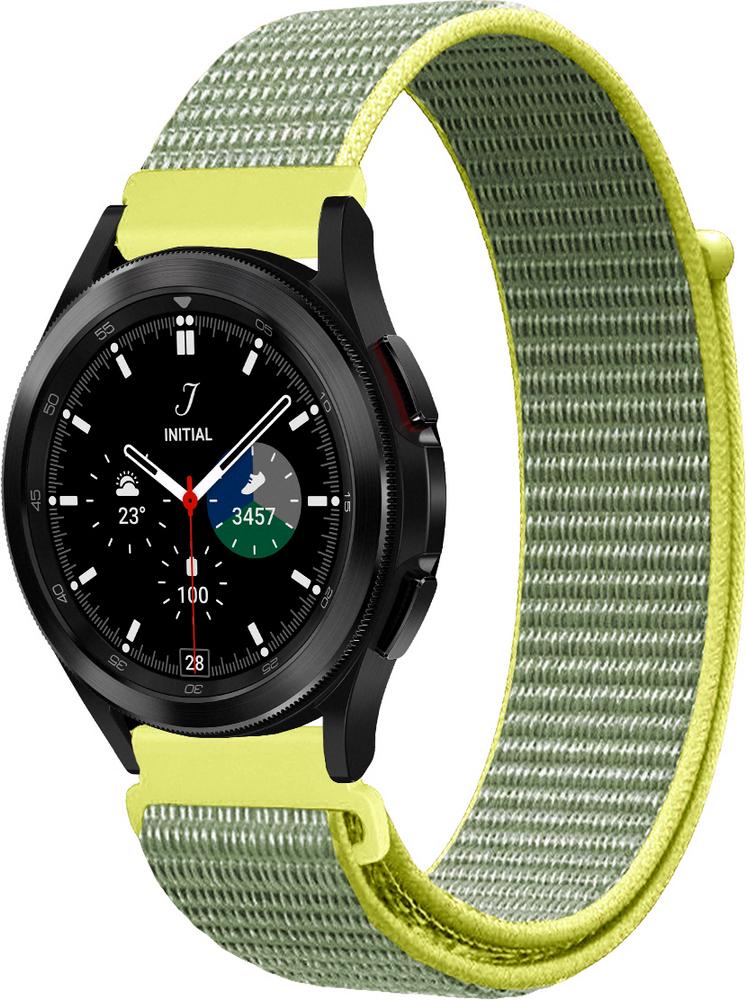 Ремешок нейлоновый Sport Loop для Galaxy Watch 4 Classic 46 мм Gray/Yellow (22395-63)
