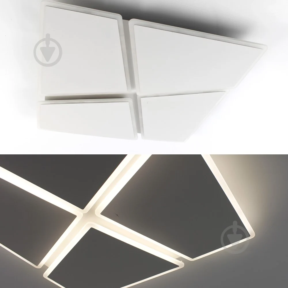 Люстра ESLLSE AERO 4S-455x455x57-WHITE-220-IP20 с пультом 70W (10458) - фото 4 Люстра ESLLSE AERO 4S-455x455x57-WHITE-220-IP20 с пультом 70W (10458) - фото 4