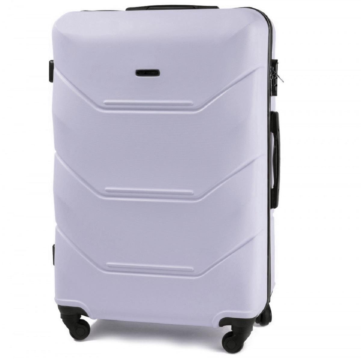 Чемодан пластиковый Wings 147 большой Светло-фиолетовый (Wp00548)
