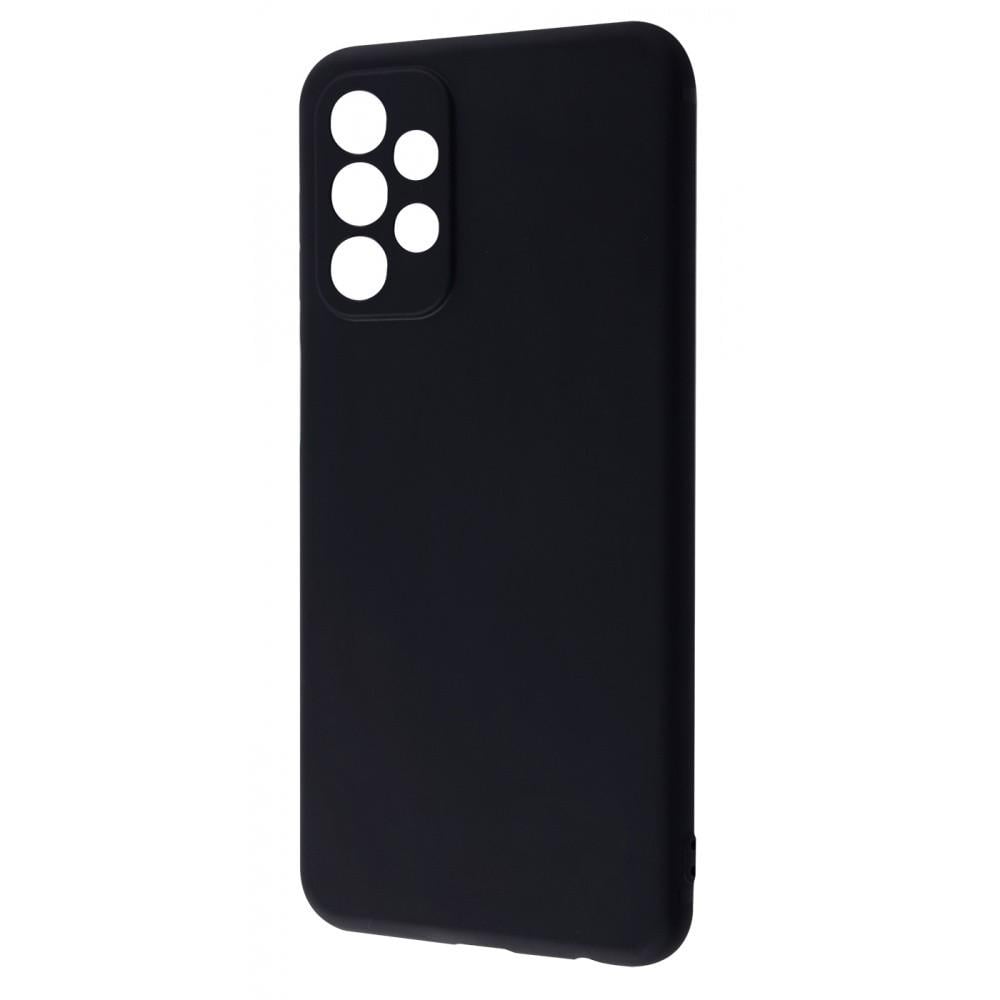 Чохол однотонний Silicone Case 0.5 mm Black Matt Samsung Galaxy A23 (A235F) black - фото 1