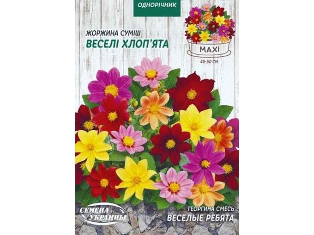 Семена Георгины Насіння України Макси 2 г 10 пачек (633428)