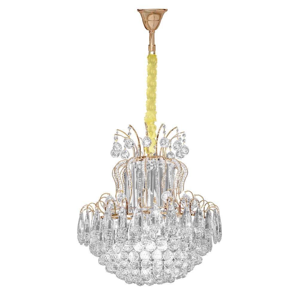 Люстра подвесная хрустальная Brille BCL-694S/16 E14 SGD для холла