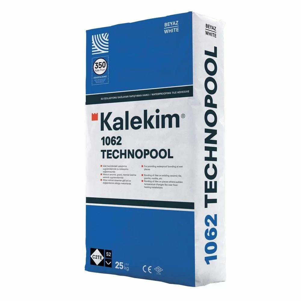 Клей для плитки Kalekim Technopool 1062 з гідроізолюючими властивостями 25 кг