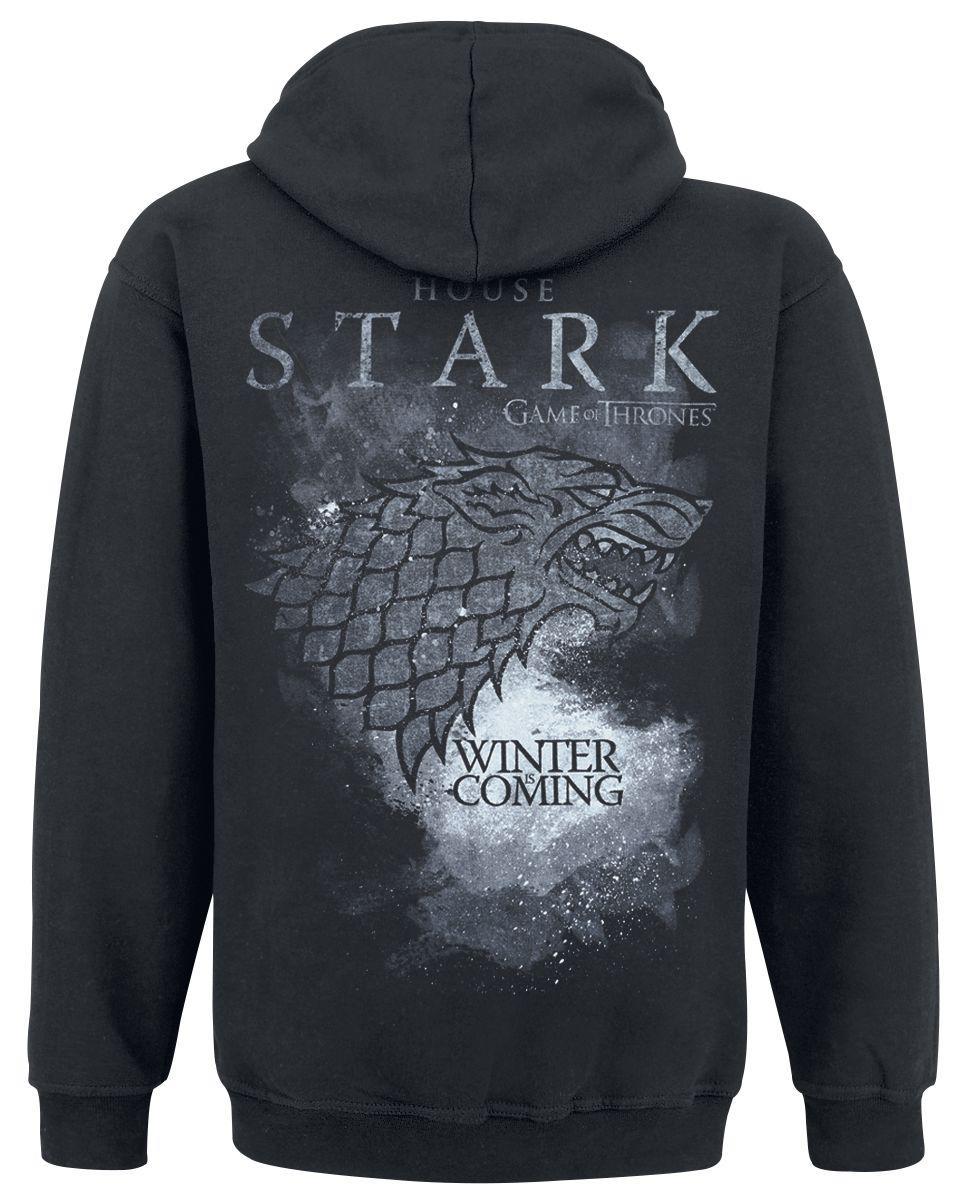 Толстовка с молнией "Games Of Thrones-House Stark" M Черный (13323) - фото 2 Толстовка с молнией "Games Of Thrones-House Stark" M Черный (13323) - фото 2