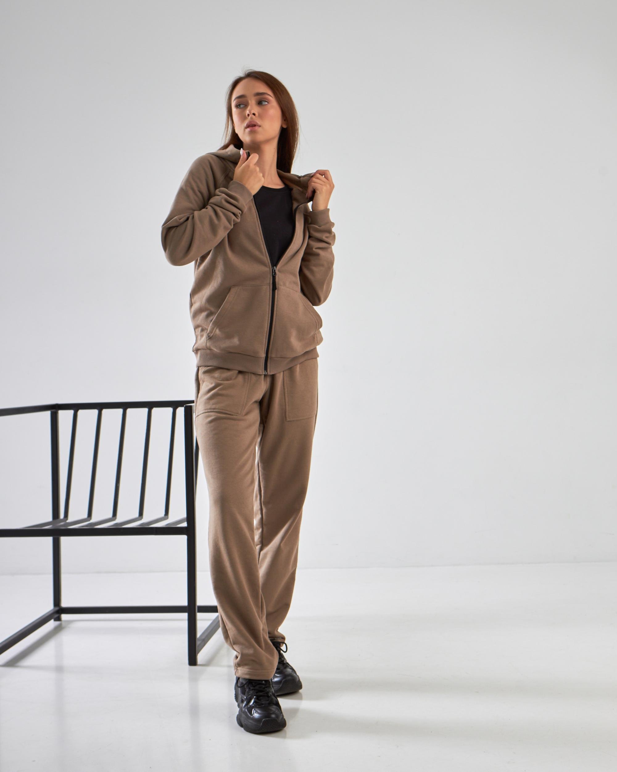 Спортивный костюм женский р. 46 Капучино (14605060) - фото 5 Спортивный костюм женский р. 46 Капучино (14605060) - фото 5