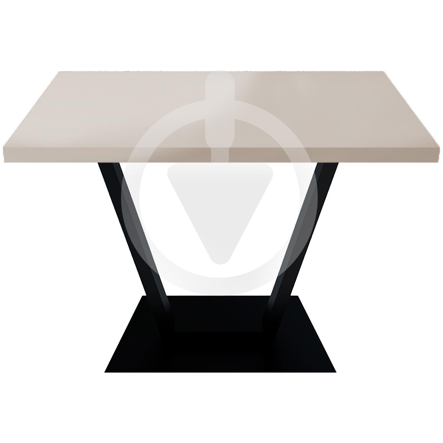 Стол кухонный MebliRoMax Vegas 100х70 см Loft Кашемир/Черный Стол кухонный MebliRoMax Vegas 100х70 см Loft Кашемир/Черный