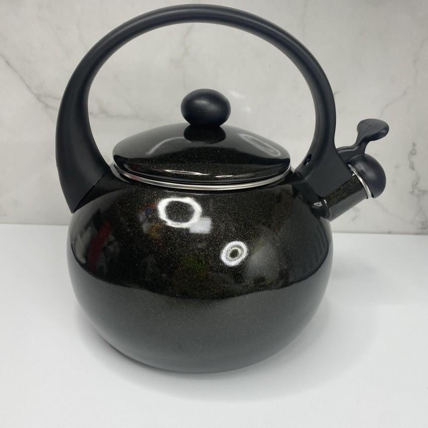 Чайник Kamille KM-1038A эмалированный со свистком 2,2 л Черный (2004668455) - фото 1 Чайник Kamille KM-1038A эмалированный со свистком 2,2 л Черный (2004668455) - фото 1