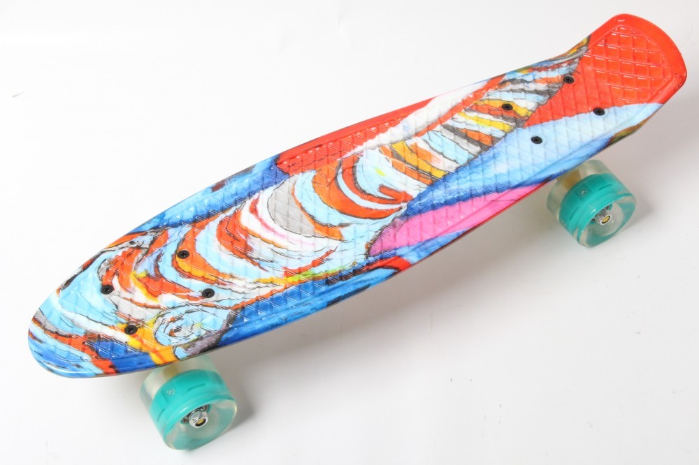 Пенніборд Penny Style 22" колеса з підсвіткою Fish (2T2034)