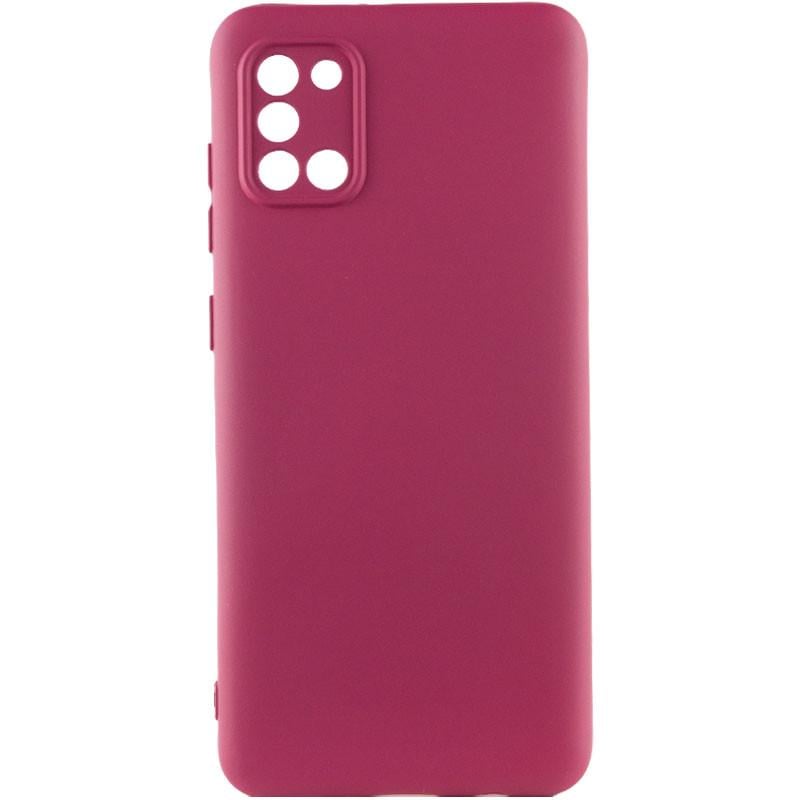 Протиударний чохол TPU GETMAN Liquid Silk Full Camera Samsung Galaxy A31 Бордовий / Marsala