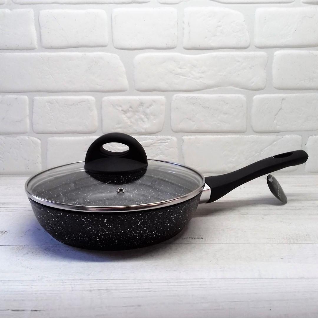 Сковорода для индукционной плиты Edenberg EB-3428 с антипригарным мраморным покрытием 24 см (2530554789)