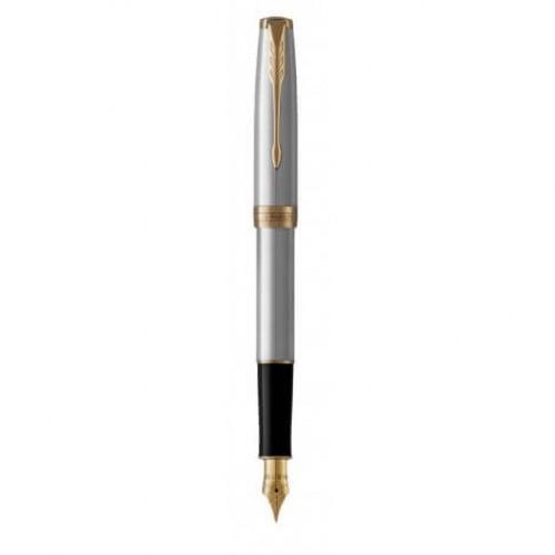 Ручка перьевая Parker SONNET 17 Stainless Steel GT FP F 84 111