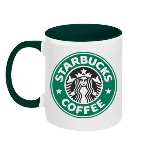 Чашка двухцветная Starbucks 320 мл Бело-зеленый (390994-30-45163)