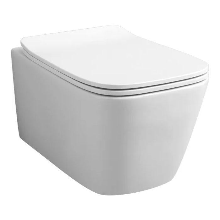 Унитаз подвесной безободочный с крышкой Artceram A16 MINI 36x45 Белый (LM-ASV005 01; 00_ASA002 01; 71)