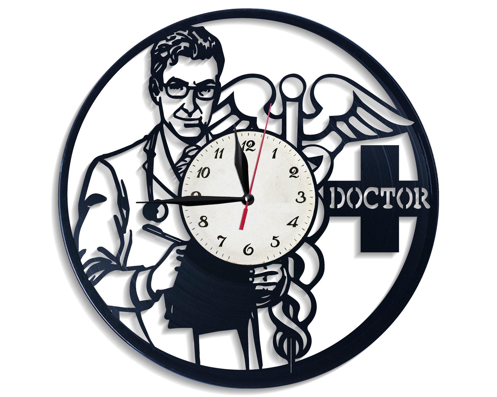 Годинник настінний Лікар 2591 з вінилової платівки