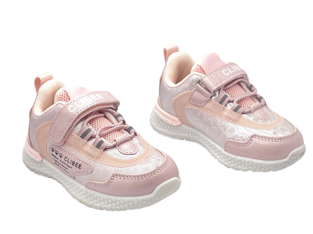 Кросівки для дівчаток Clibee E139-139/21 р. 21 Рожевий - фото 4