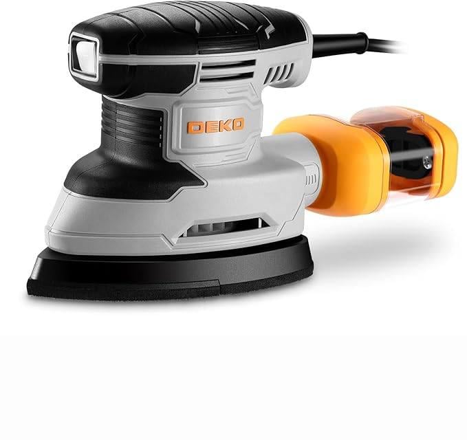 Шлифовальная вибрационная машина DEKOPRO 180W Mouse Sander 13000 об/мин с контейнером для пыли Серый (12/1122)