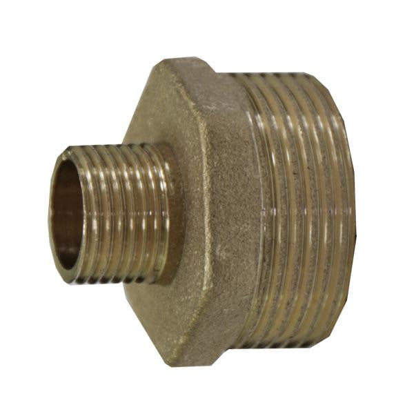Ниппель усиленный латунь 1 1/2"х1/2" (115699)