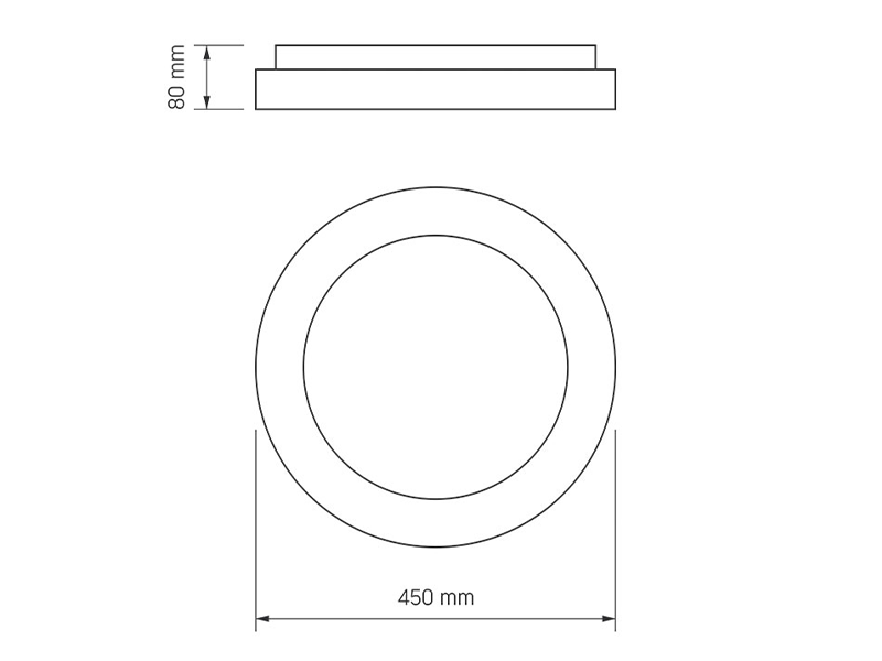 Світильник світлодіодний накладний Videx EDGE-RC-72W круглий 2700-6000K White (VLE-ERC-72W) - фото 3