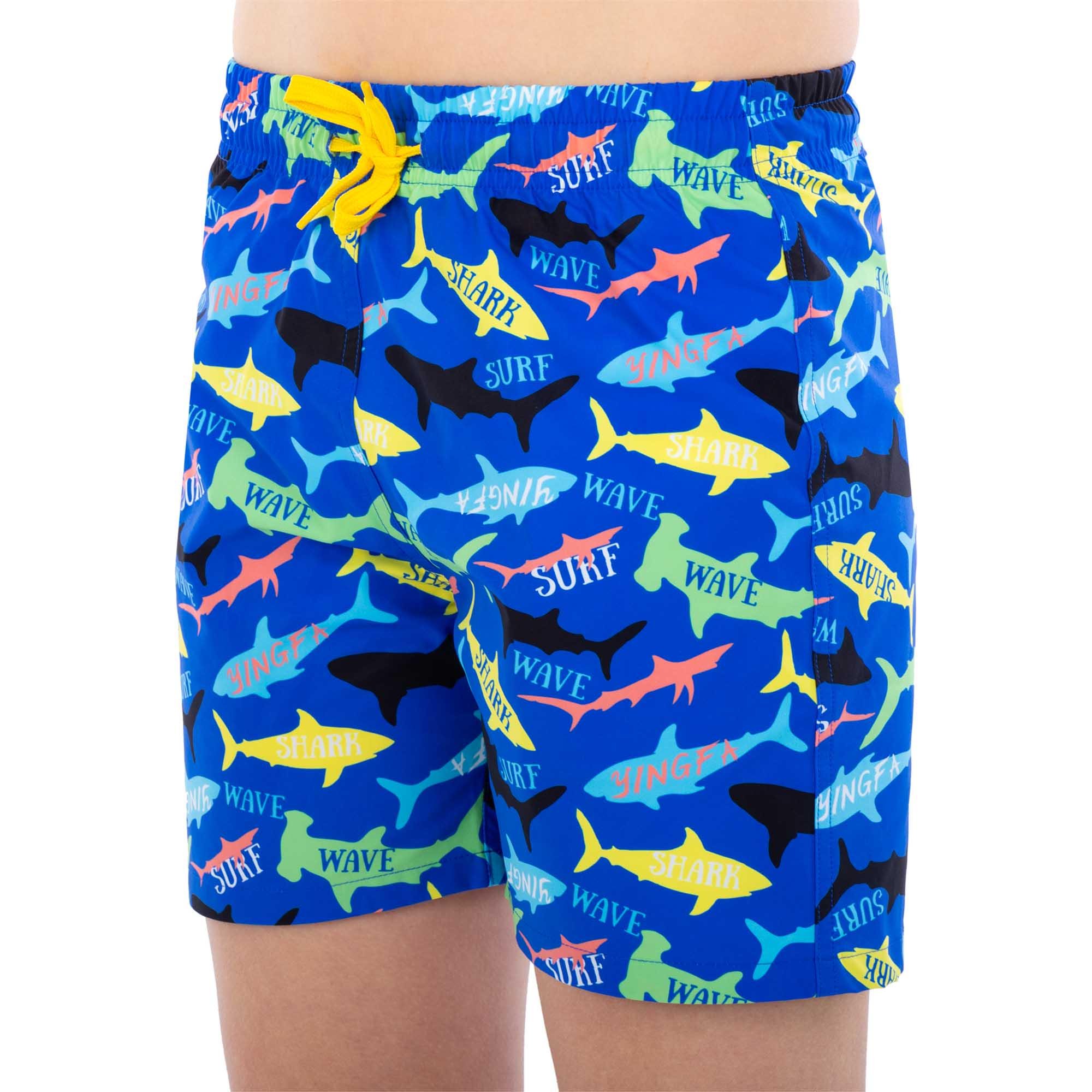 Шорты для плавания детские YINGFA 24S669 28 145-150 см 12 лет Синий/Желтый (24S669_Синий-желтый_12_лет)