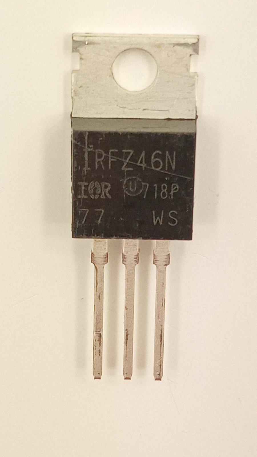 Транзистор IRFZ46N n-channel 55V 46A 20m Om TO-220 (02745)