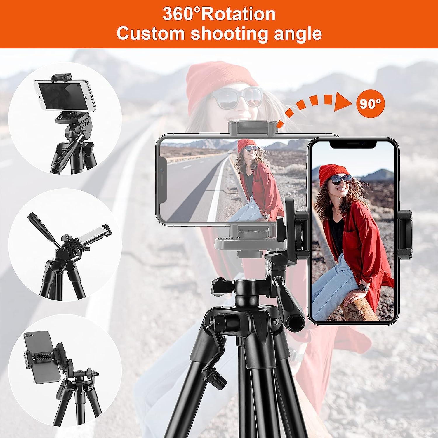 Штатив для камеры и телефона Tripod Stand Multifunctional 1,4 м в чехле (3366) - фото 9