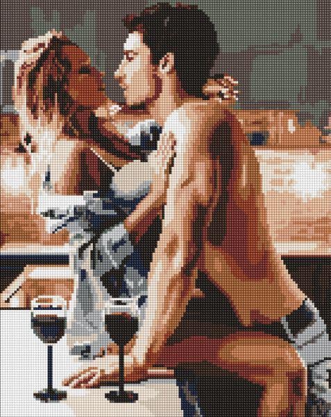 Алмазная мозаика Ideyka Страстный завтрак 40x50 см (Id-AMO8171)