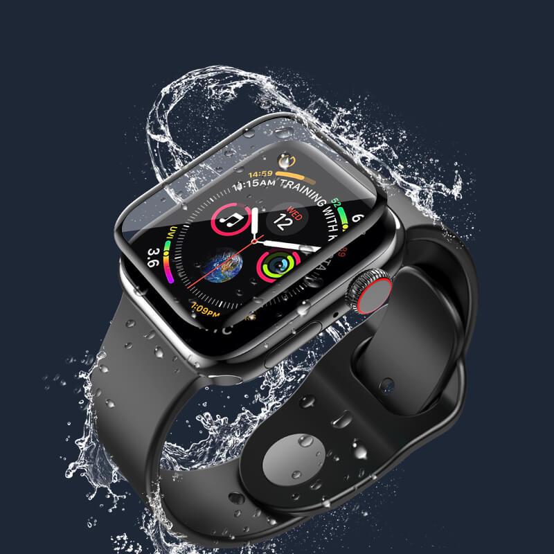 Защитное стекло 3D Hoco для iWatch 40 мм Series 4/5/6/SE Black (f2a8677e) - фото 4