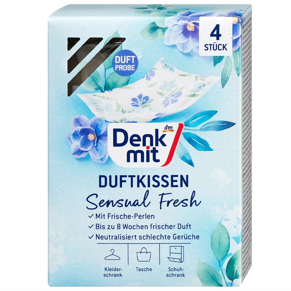 Подушечки ароматичні для гардеробу DenkMit Sensual Fresh 4 шт. (EPI-15102025-664)