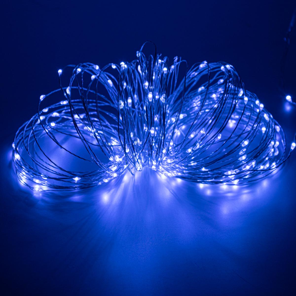 Гирлянда 200 LED Copper роса 21,5 м Синий (1008864-Other)