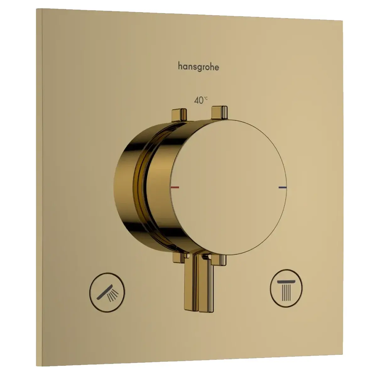 Смеситель для душа Hansgrohe Ecostat Comfort E термостатический Золотой (33711990)