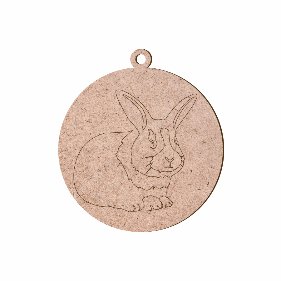 Заготовка для декупажа Rosa Talent Кролик 2 8х9 см 5 шт. ДВП (4823100255004)