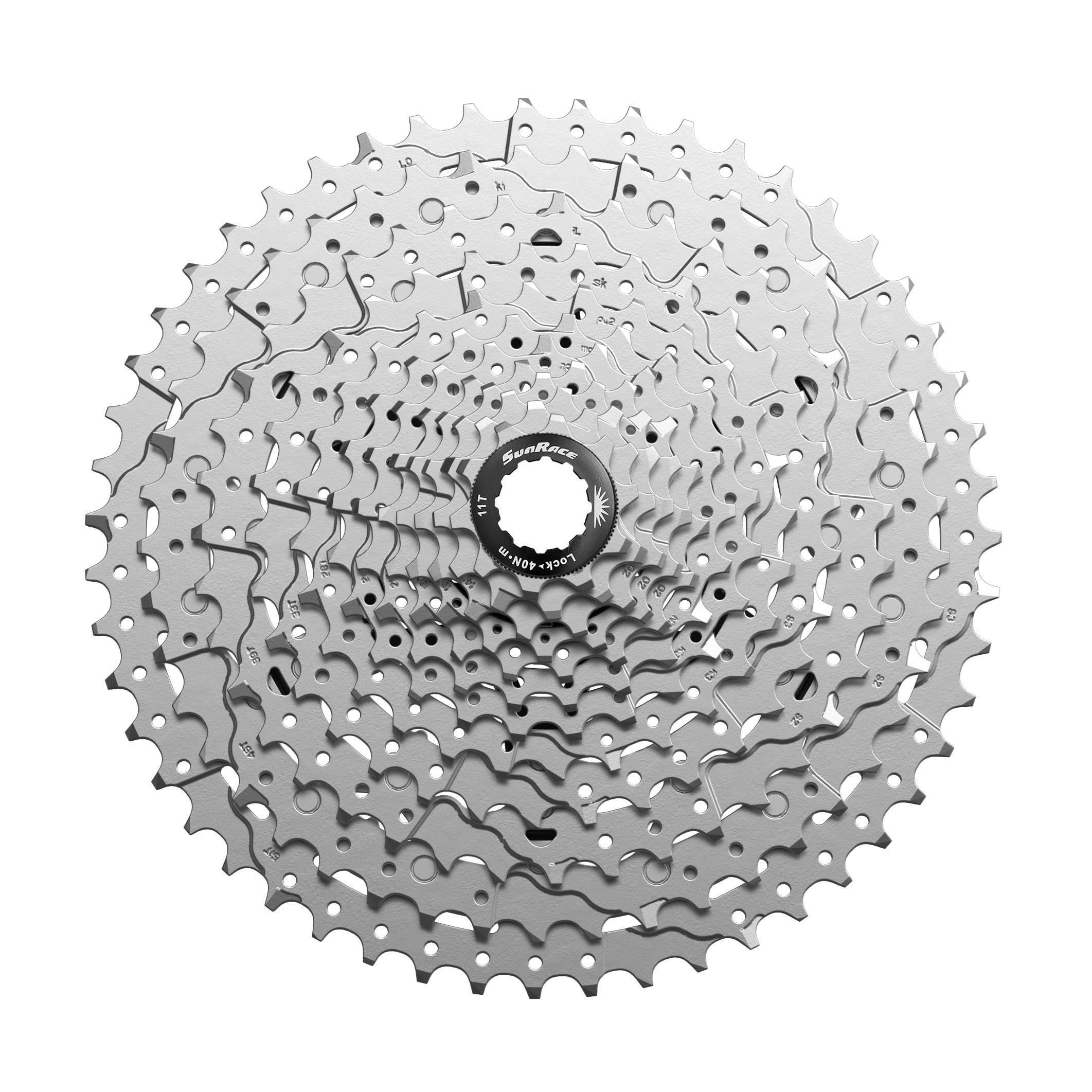 Кассета 12-k 11-51T SUN RACE MZ600 MTB стальной паук Metallic Silver