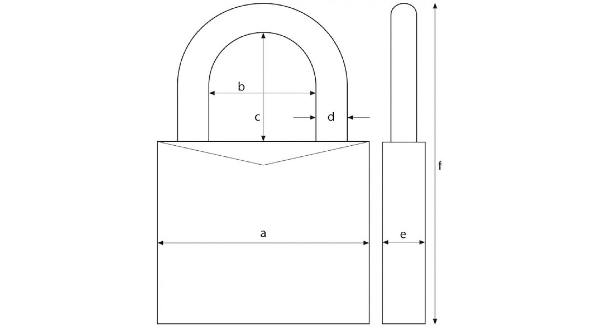 Замок навесной Abus 180IB/50 HB63 Silver (266072) - фото 6