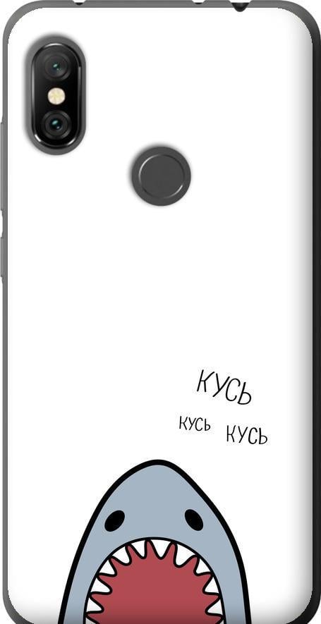 Чехол на Xiaomi Redmi Note 6 Pro Акула (4870t-1551-42517)