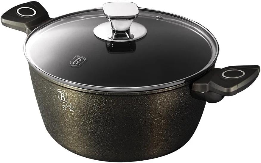 Кастрюля с крышкой Berlinger Haus BH-6764 2,5 л Черный (14386071) Кастрюля с крышкой Berlinger Haus BH-6764 2,5 л Черный (14386071)