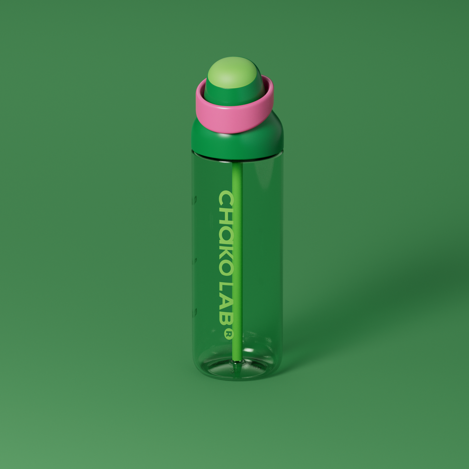 Бутылка для воды Chako Lab KaDa Bottle Dark Green 888 мл Зеленый (68010346283229)