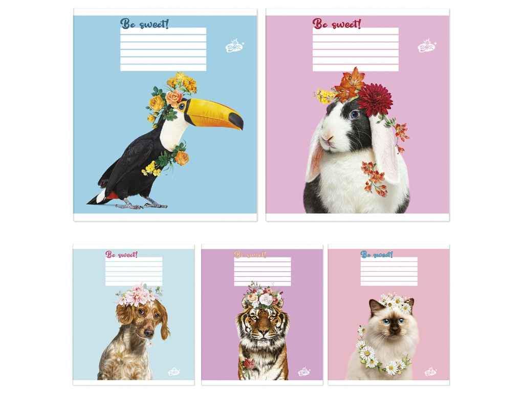 Тетрадь в клетку Бріск 18 л. 25 шт. ТВ-108 2328 (935518)