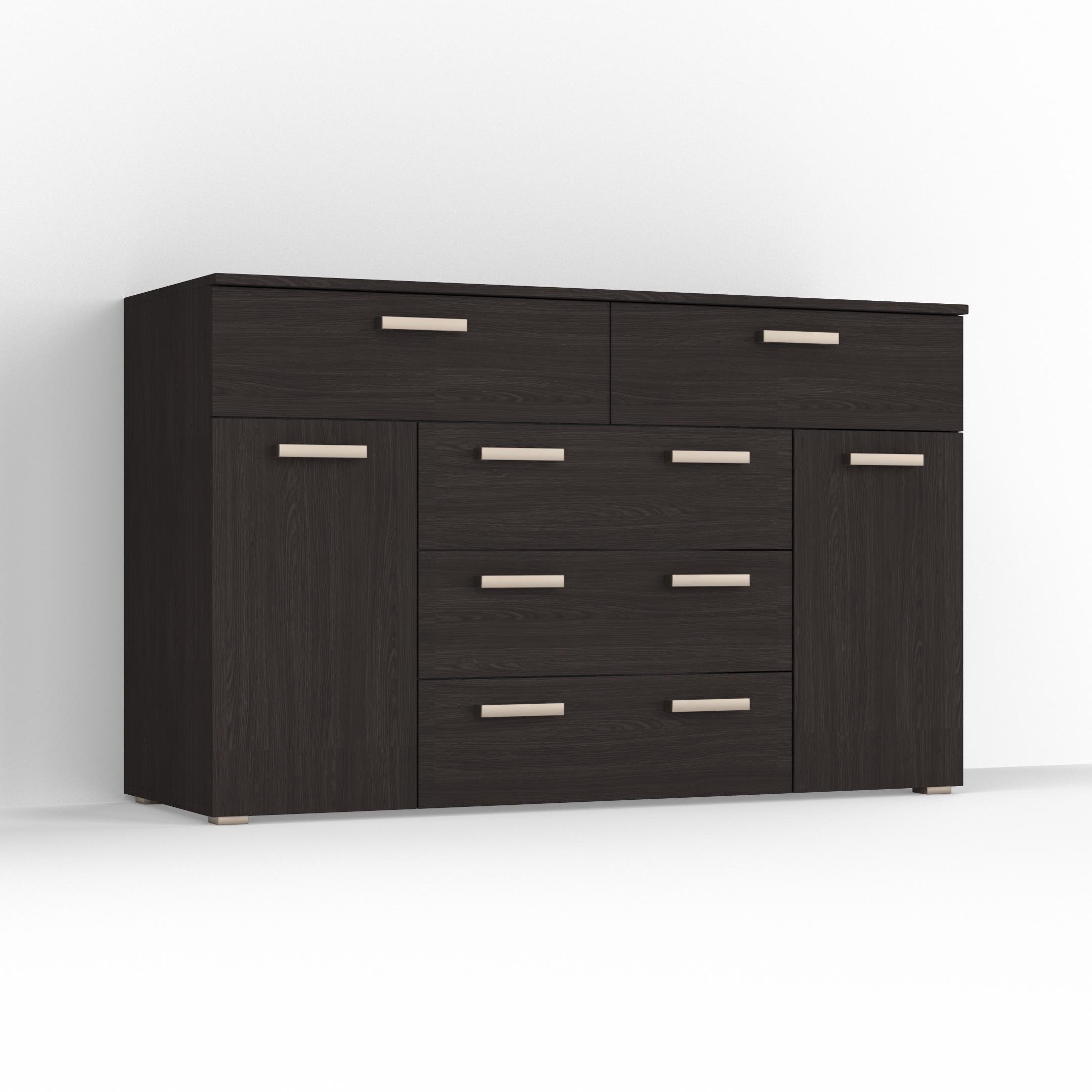 Комод Idea ТКБ-377.1 на 5 шухляд з дверима Венге темний (26718347) - фото 2 Комод Idea ТКБ-377.1 на 5 шухляд з дверима Венге темний (26718347) - фото 2