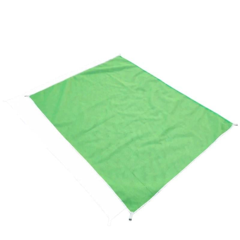 Килимок-підстилка для пікніка або моря анти-пісок Sand Free Mat 200x200 см Зелений
