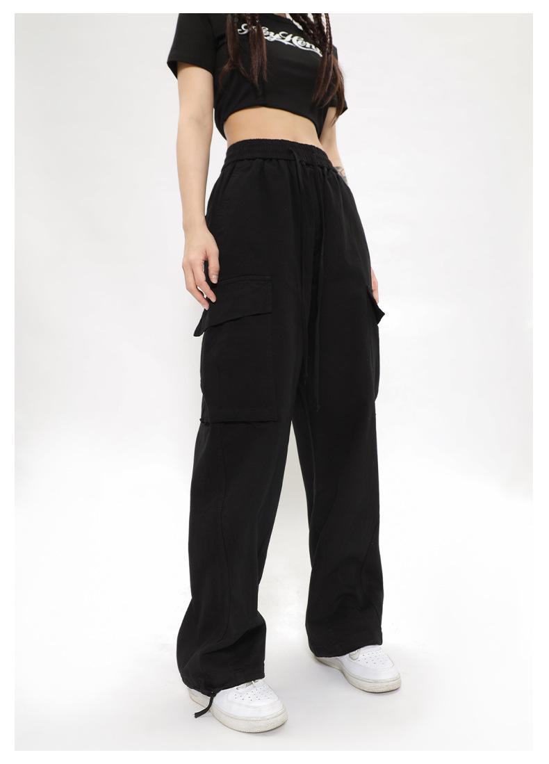 Брюки карго подростковые для девочки IRmAS 0891 146 см Черный