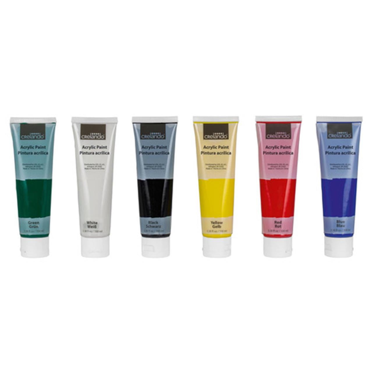Набор акриловых красок Crelando 6x100 мл 6 цветов (2832963862)