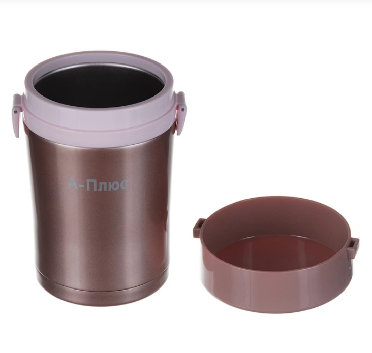 Термос харчовий A-PLUS 1669 із неіржавкої сталі з контейнерами 1 л