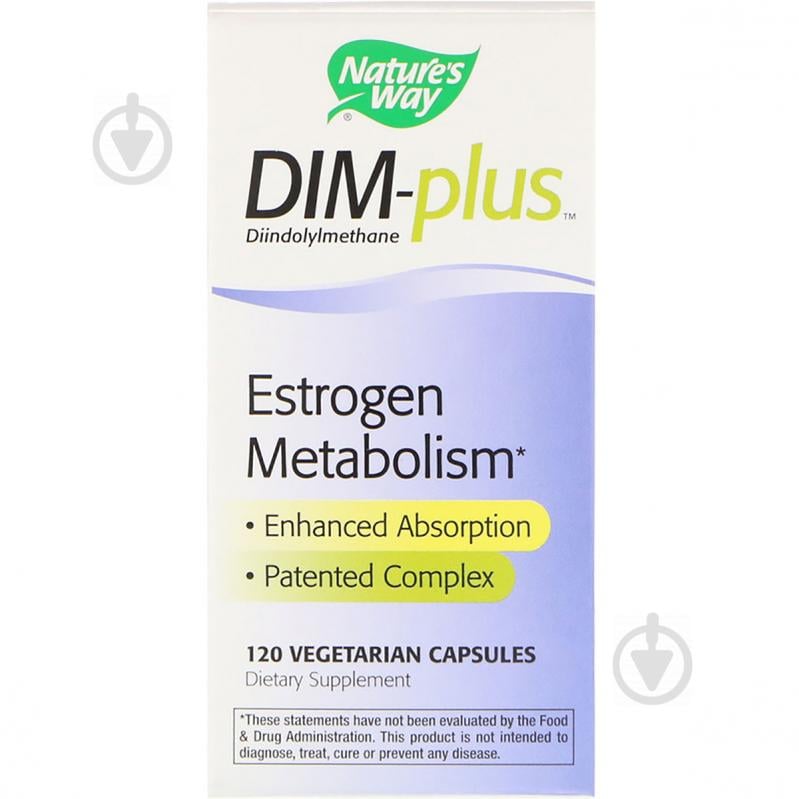 Метаболизм Эстрогенов, DIM-plus, Estrogen Metabolism, Nature's Way, 120 капсул