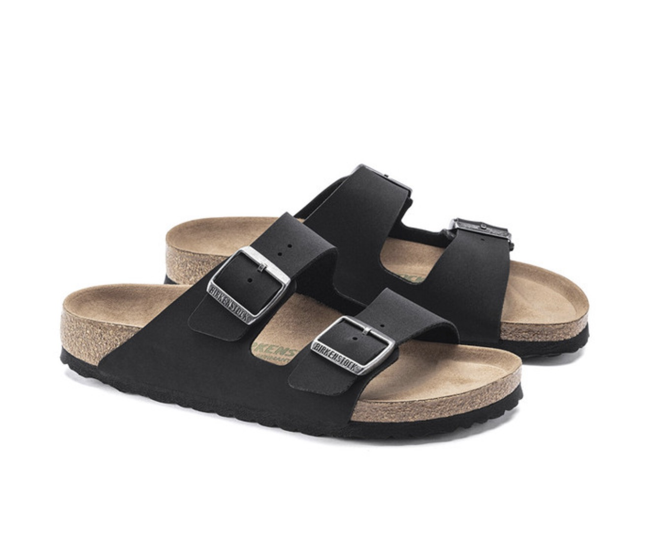 Шльопанці чоловічі ортопедичні Birkenstock Arizona Vegan р. 43 Black (35221511)