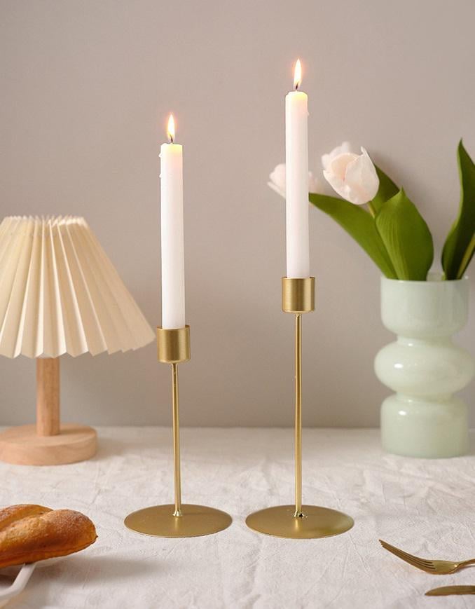 Підсвічник 15044 2,8х9х16,5 см Золотий (5003207) - фото 4 Підсвічник 15044 2,8х9х16,5 см Золотий (5003207) - фото 4