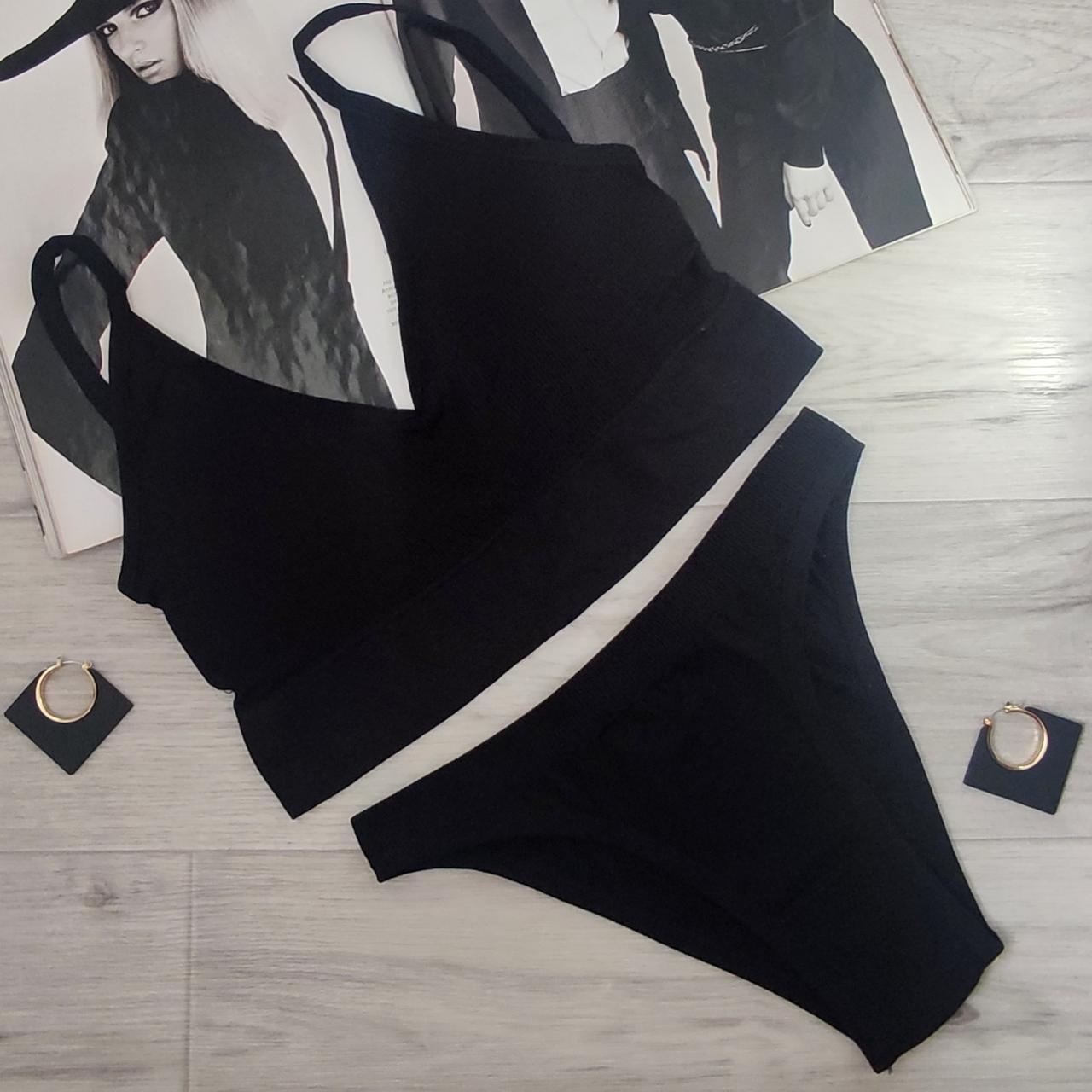 Комплект нижнего белья в рубчик M/L Желтый (1726732083) - фото 7